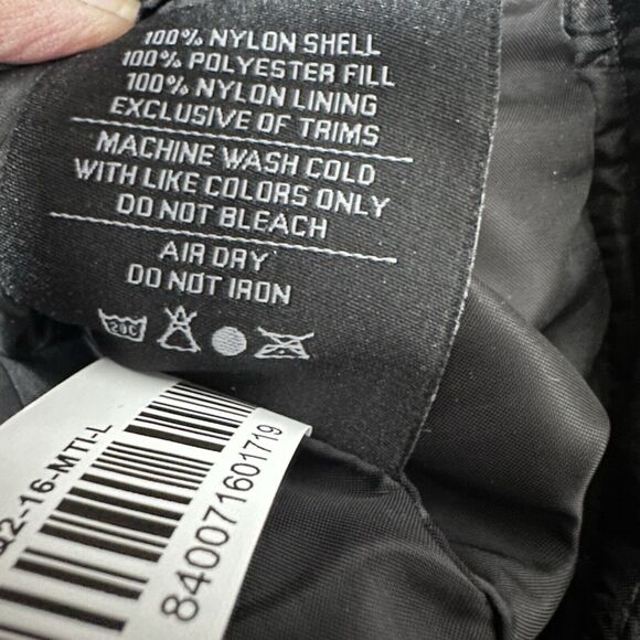 American Giant Vest Mens Puffer Blue Quilted Zip Work Hunting Gorpcore Casual L - Picture 4 of 7